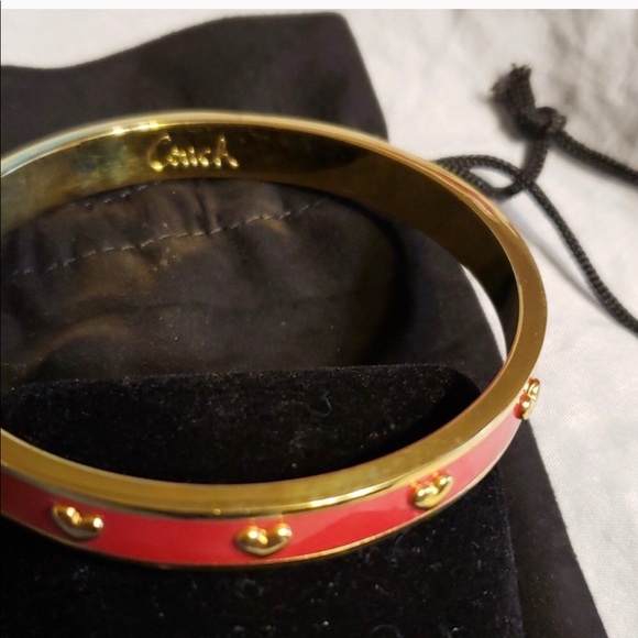 Red and gold coach bracelet - Picture 2 of 2